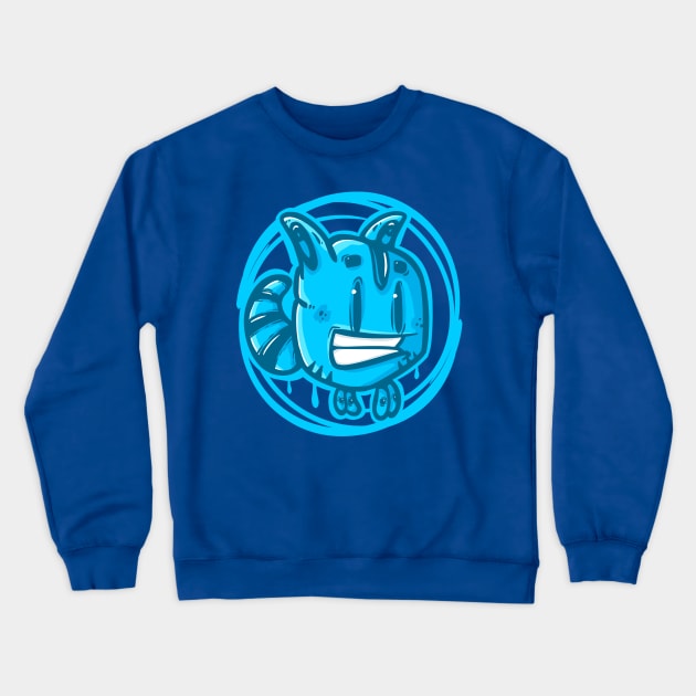 blue bug Crewneck Sweatshirt by manuvila